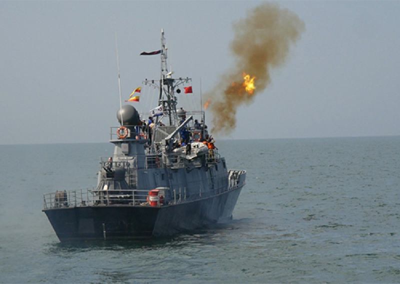 Корабли Каспийской флотилии выполнили артиллерийские стрельбы