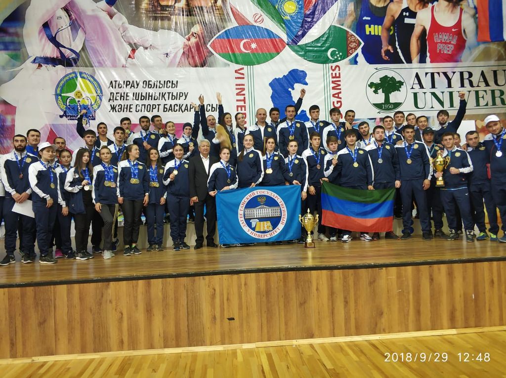 ДГУ завоевал 25 медалей на спортивных играх среди вузов прикаспийских стран