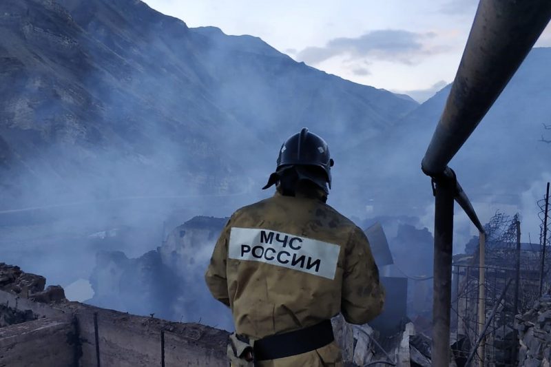 Пожар в Тисси-Ахитли ликвидирован. Сгорело 11 домов