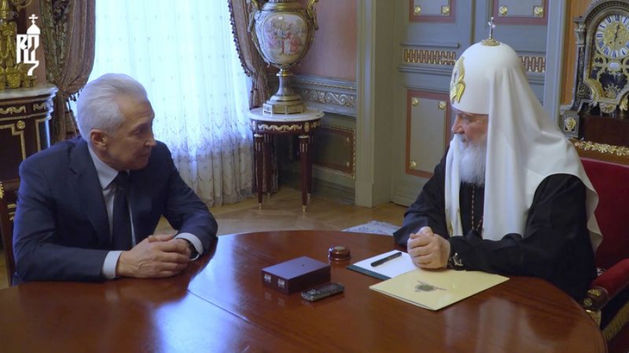 Глава Дагестана встретился с патриархом Московским и всея Руси Кириллом