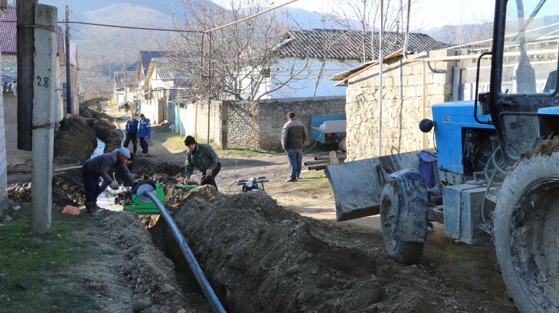 В Кайтагском районе заменяют водопроводную сеть по проекту «Мой Дагестан – моя вода»