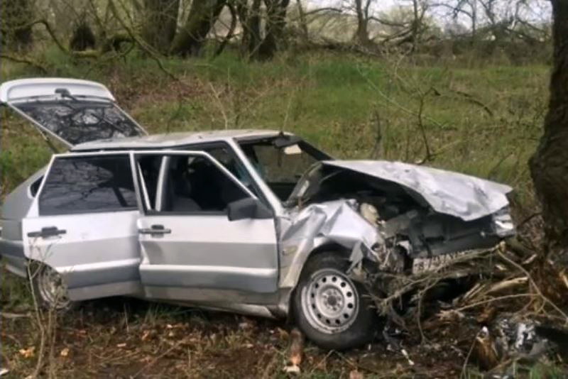 В Кизлярcком районе автомобиль врезался в дерево: погиб человек 