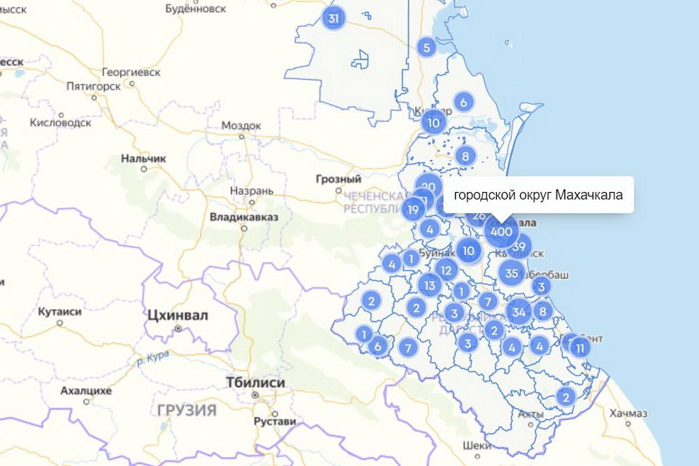 Оперштаб в Дагестане опубликовал данные по заболеваемости коронавирусом в городах и районах