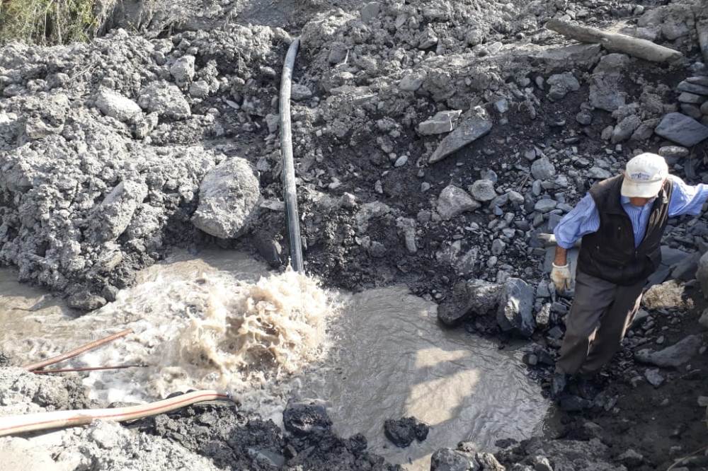 В Ахтынском районе не могут восстановить разрушенный селем водозабор