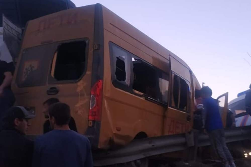 МВД Дагестана назвало предварительную причину ДТП со школьным автобусом