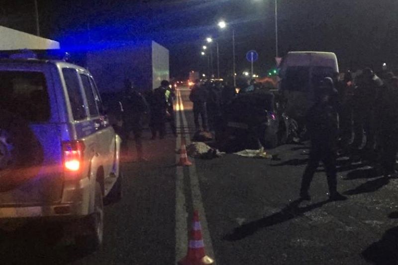 В Дербентском районе погибли водитель и пассажир «Лады», столкнувшейся с микроавтобусом