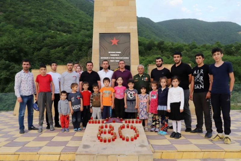 В Табасаранском районе зажгли «Свечу памяти»