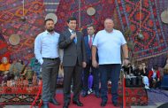 Батыр Эмеев открыл супермаркет «Зеленое яблоко» в Каспийске