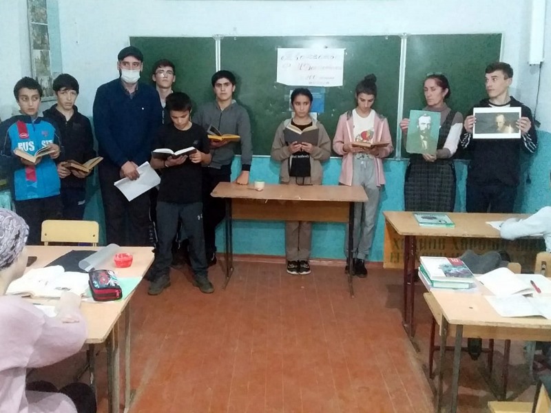 Кайтагским школьникам рассказали о творчестве Достоевского