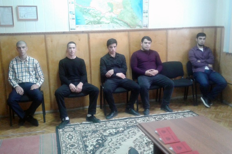В Кайтагском районе состоялись проводы призывников в Вооруженные силы РФ