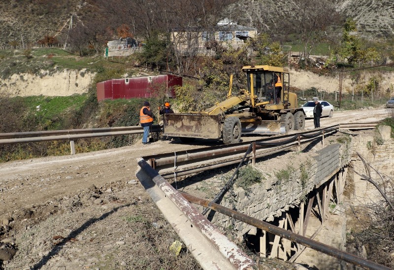 В селе Маджалис отремонтировали Тубен-аульский мост
