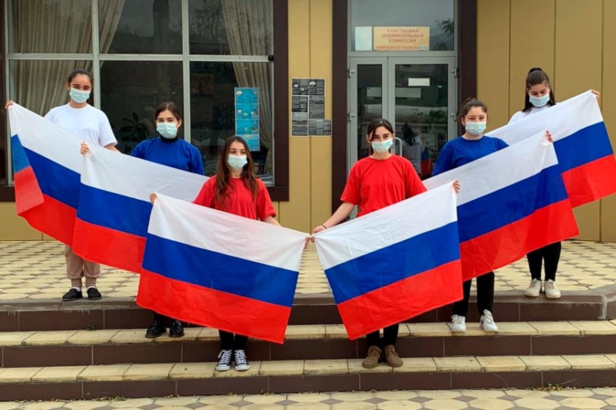 Волонтеры Кайтага поддержали Всероссийскую онлайн-акцию «Россия – это мы!»