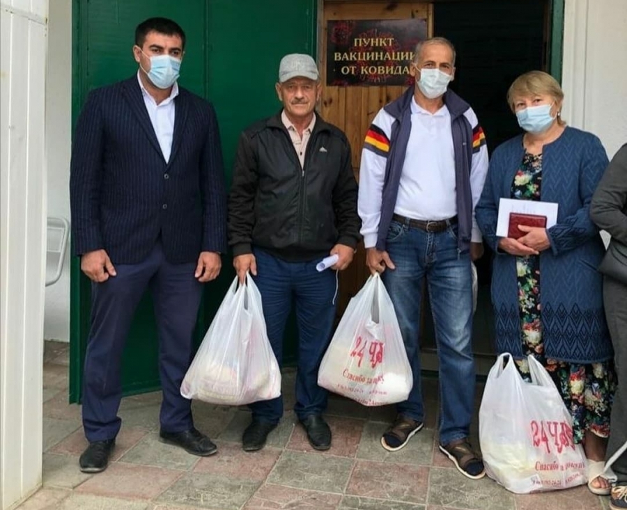 В Магарамкентском районе проводится акция по поддержке граждан старшего возраста, прошедших вакцинацию