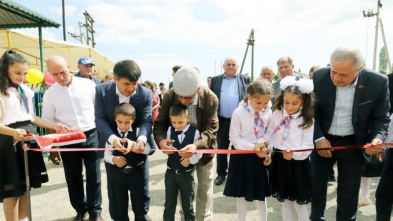 В селении Чулат Табасаранского района открыли новый сквер