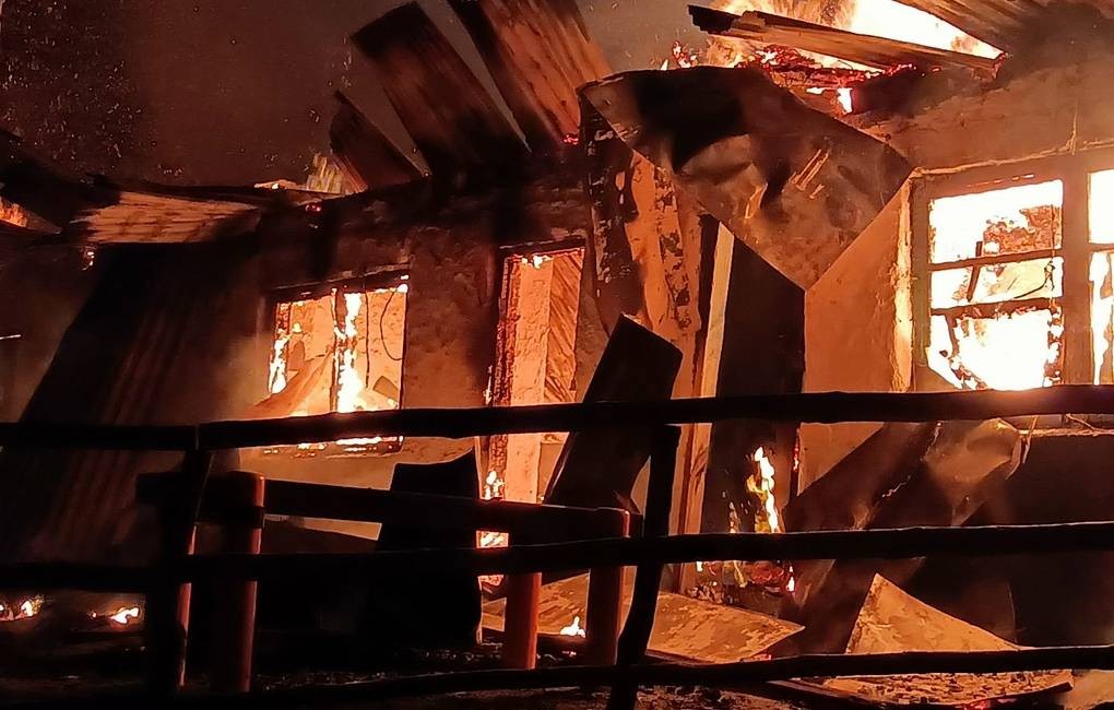 В Цунтинском районе сгорела школа