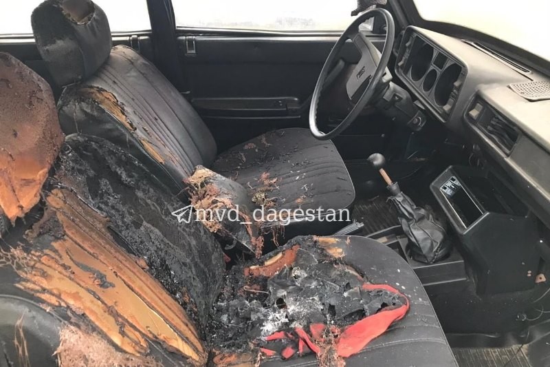 МВД Дагестана: житель Каспийска без причины поджег чужой автомобиль