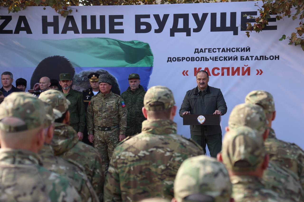 Сергей Меликов встретился с бойцами батальона «Каспий»