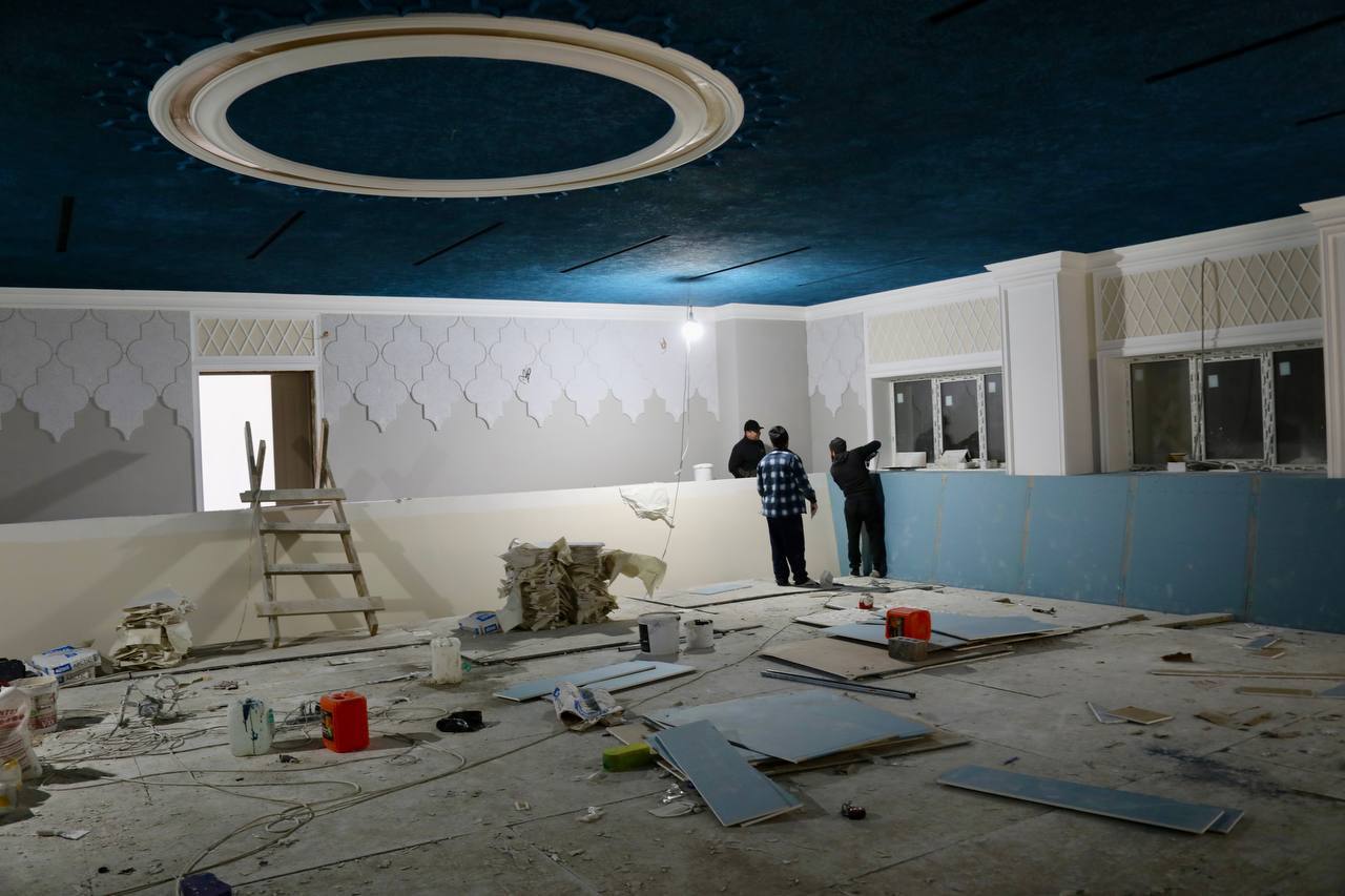 В Дербенте продолжают реконструкцию Азербайджанского театра
