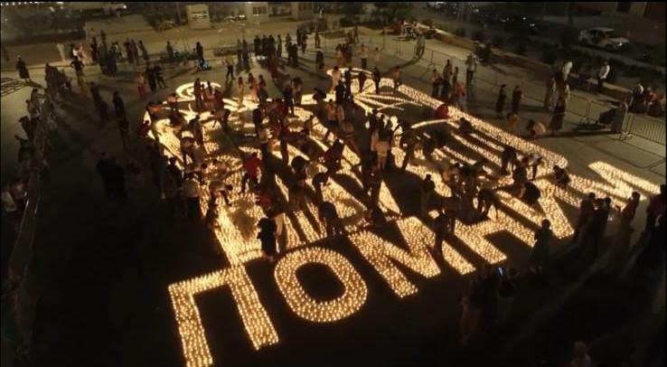 В Дербенте зажгли 25 тысяч свечей в память о героях СВО и ВОВ