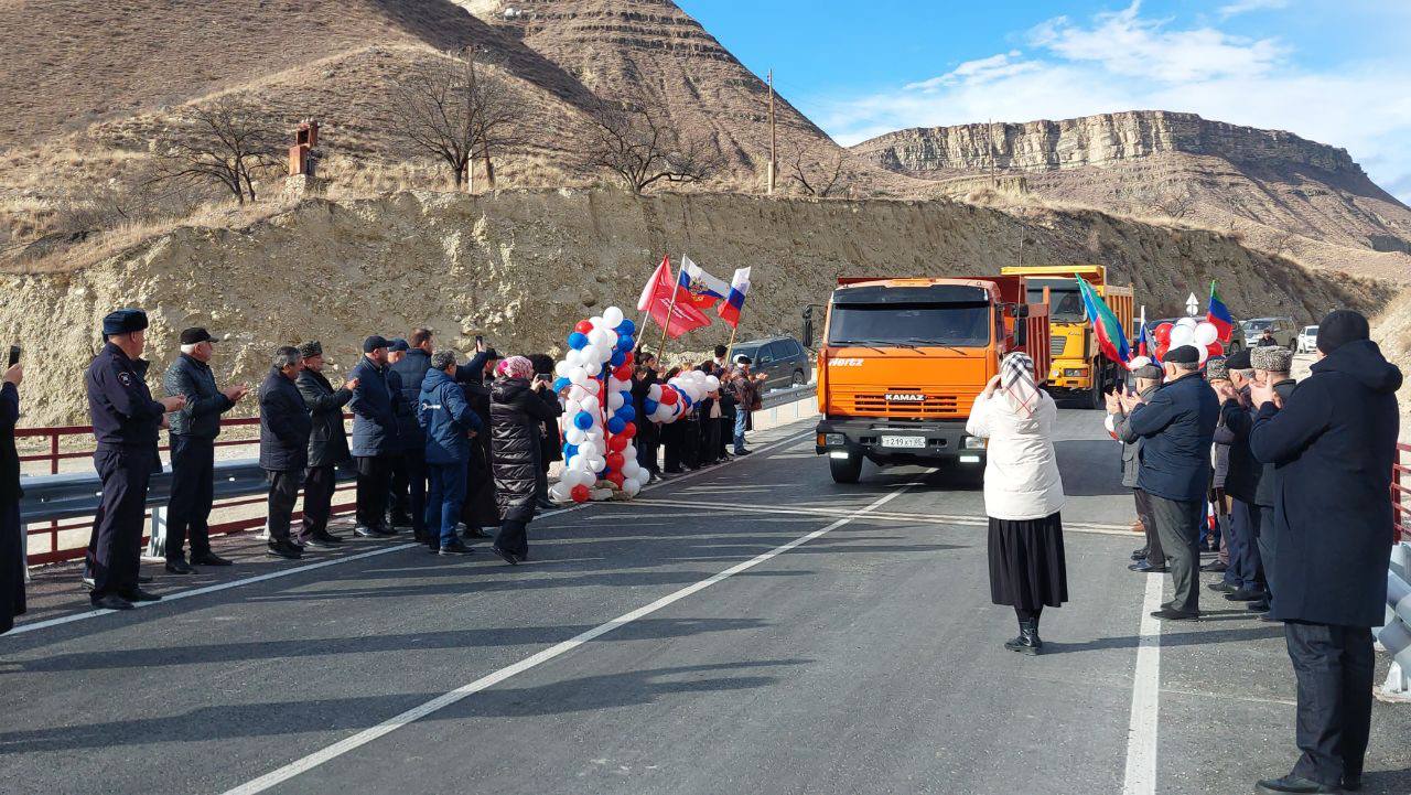 В Ахвахском районе состоялось открытие нового моста