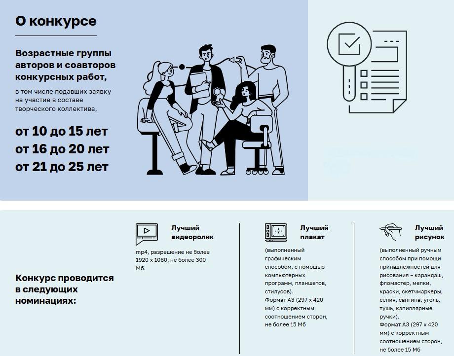Конкурс: «Лучший плакат», «Лучший рисунок» и «Лучший видеоролик»