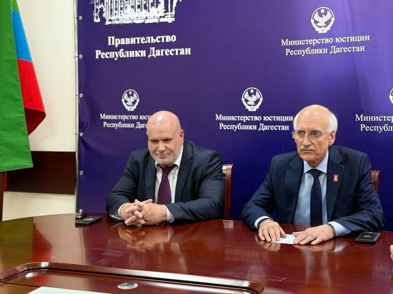 Рамазан Джафаров представил коллективу минюста РД нового врио министра