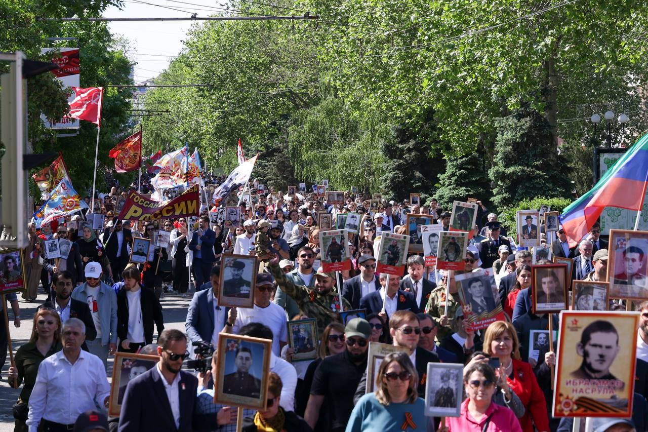 В Дагестане почти 400 тысяч человек приняли участие в мероприятиях, посвященных 80-й годовщине Победы и Году защитника Отечества