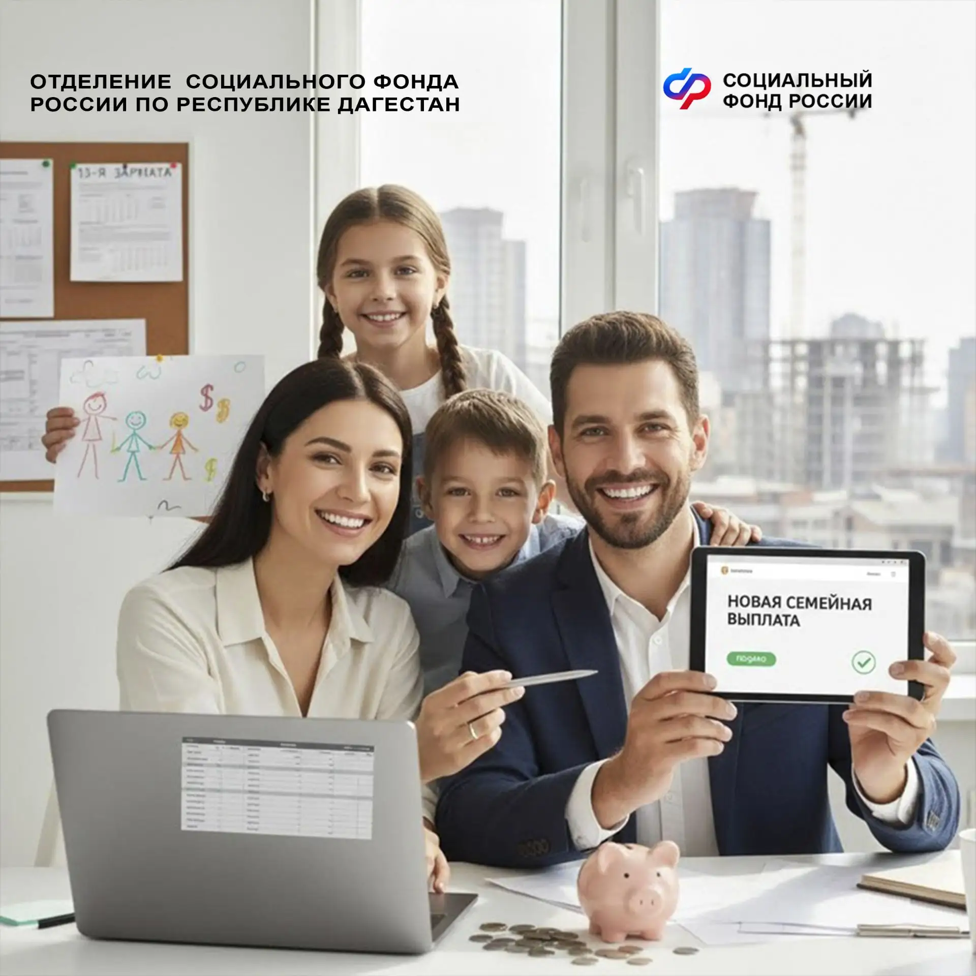 Соцфонд: с 2026 года для работающих родителей с двумя и более детьми вводится новая ежегодная выплата