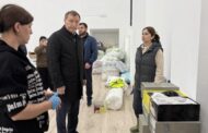 Заур Аскендеров привез в Мамедкалу тепловые пушки для просушки домов и проверил работу гумцентров