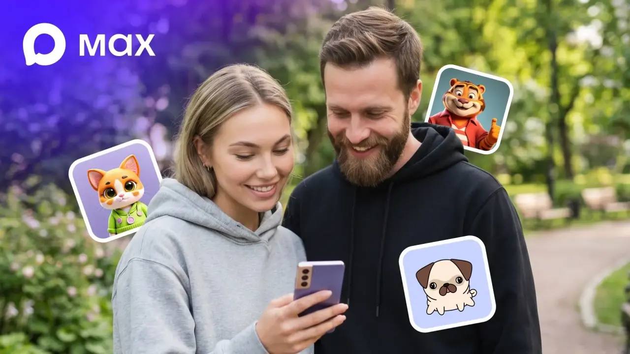 В мессенджере MAX появилась возможность создавать собственные стикеры