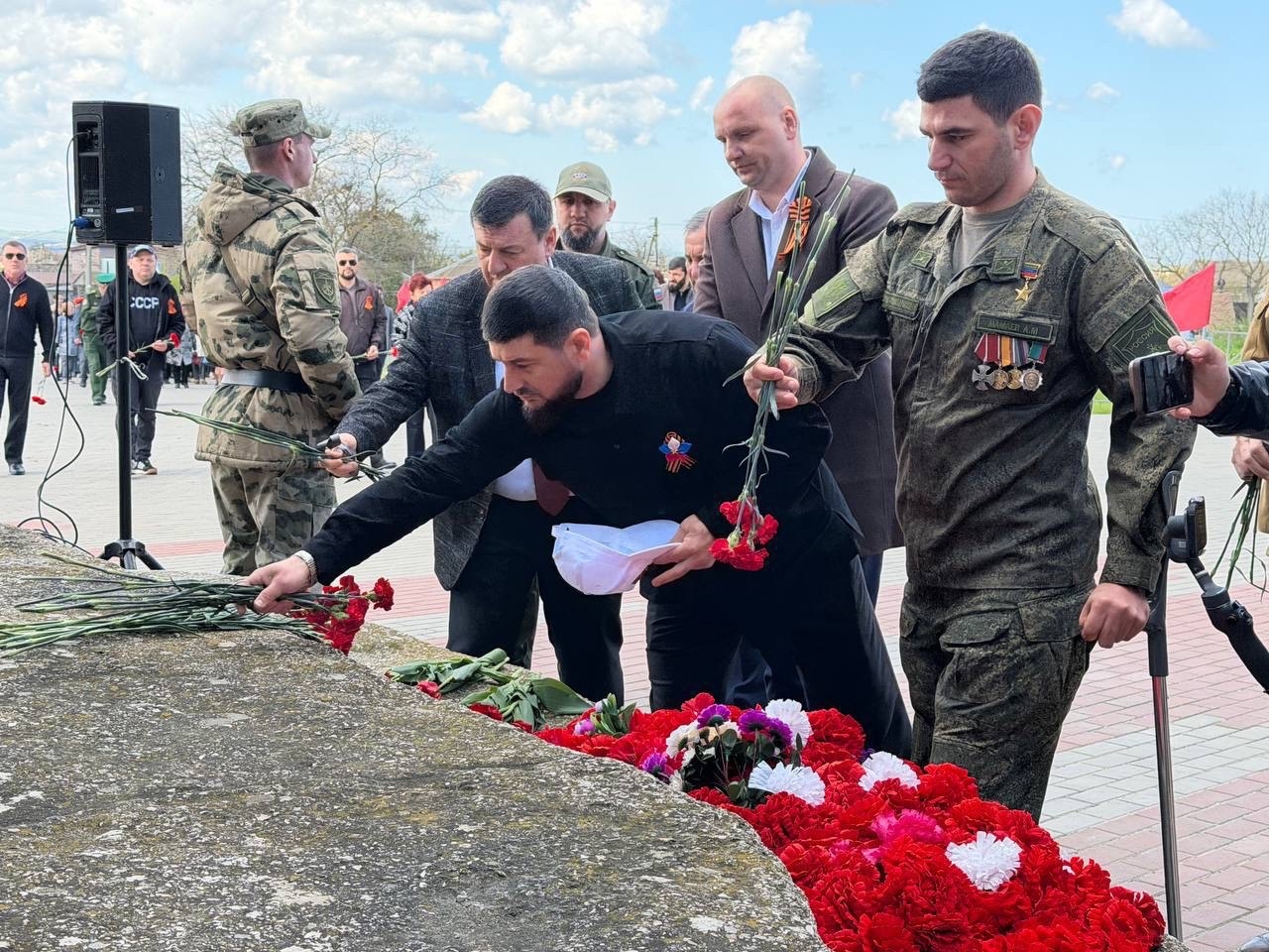 Участники программы «Доблесть гор» присоединились к автопробегу «Знамя Победы»