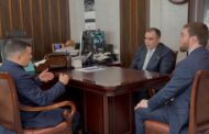 Герой России Энвер Набиев в рамках стажировки встретился с руководством УФНС Дагестана
