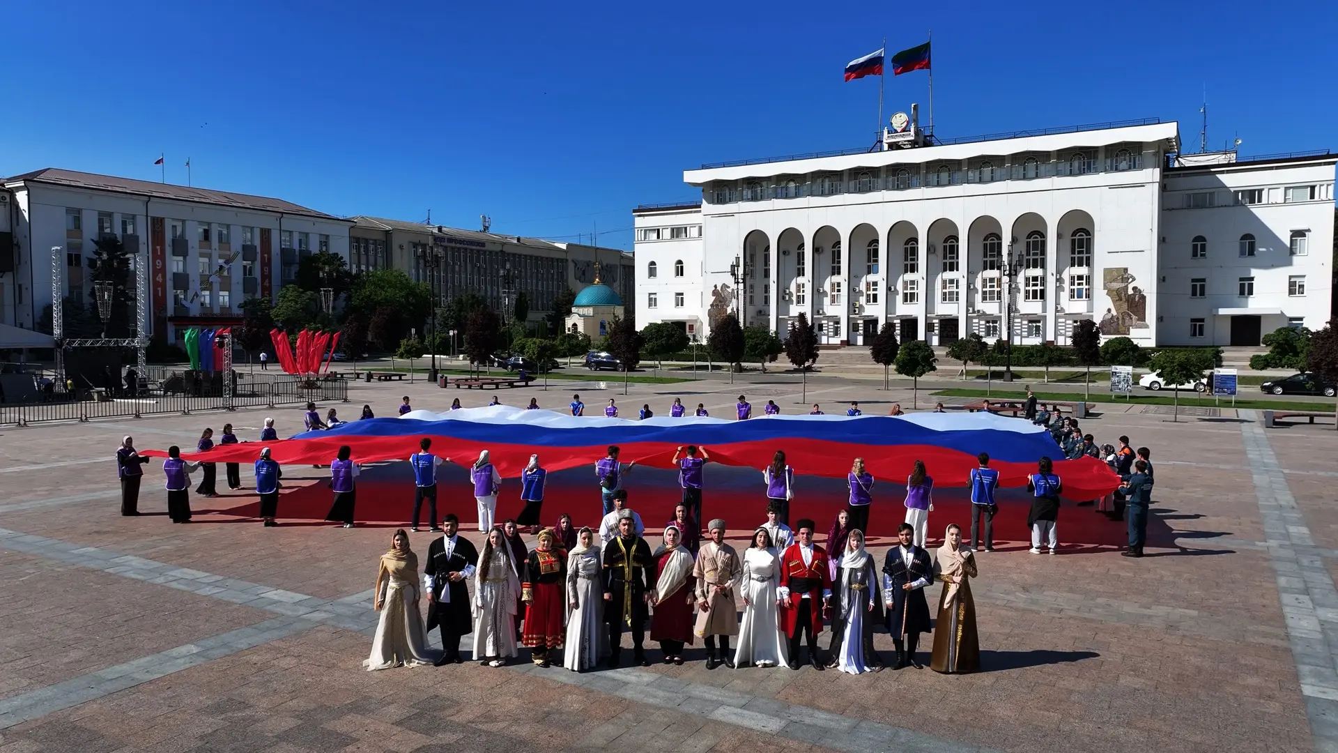 В Дагестане снимают патриотический ролик «Гимн России — всем Дагестаном» к Дню России