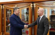 Фёдор Щукин встретился с Героем России Залибеком Умаевым