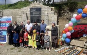 В Цумадинском районе открыли памятник чамалинскому языку и алфавиту